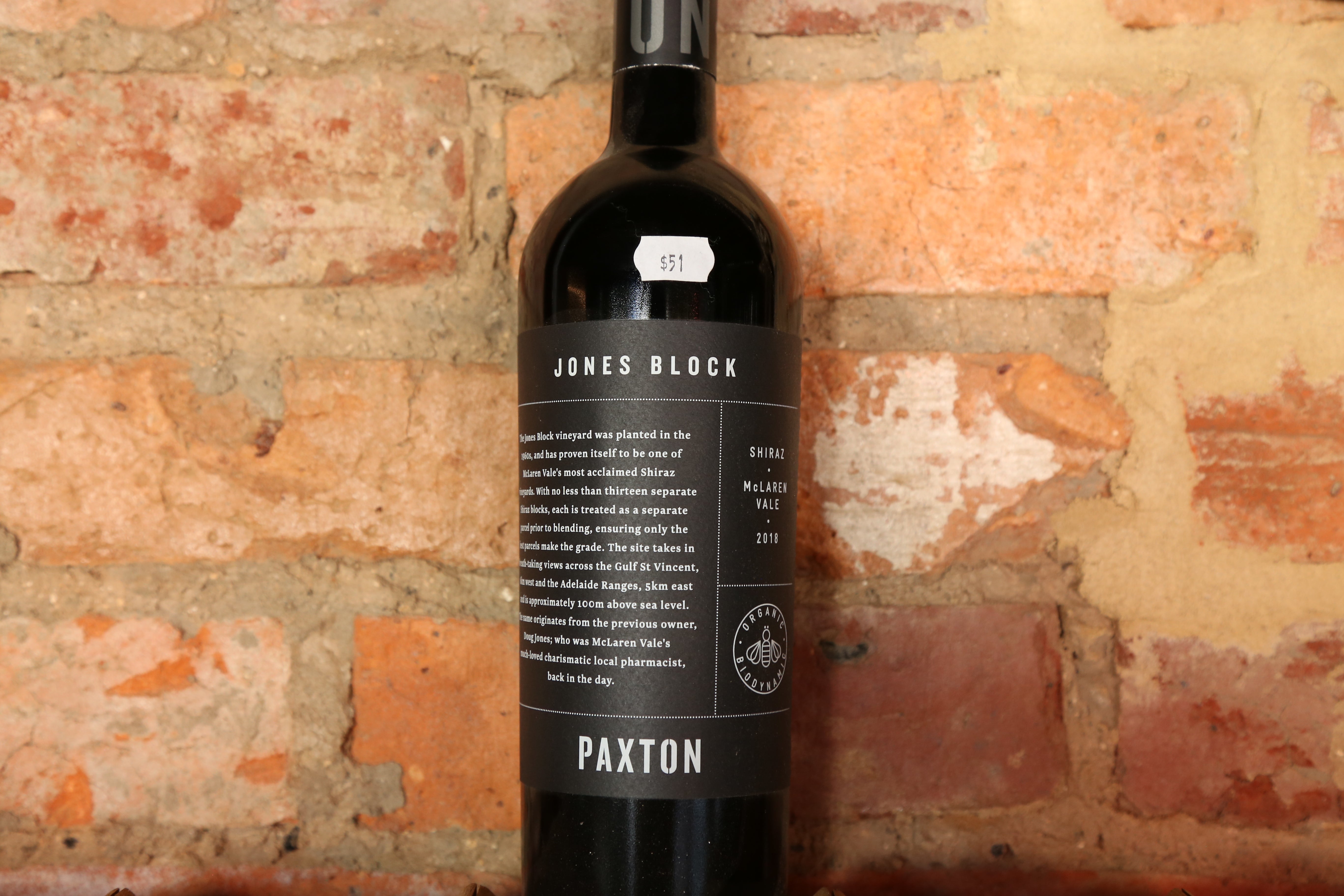 Paxton Wines Jones Block Shiraz 2018